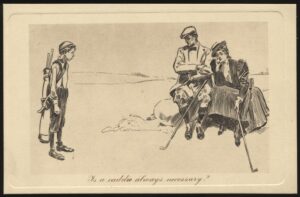James Henderson - 'Is a caddie always necessary Vintage Golf Postcard #150' (C1900's) - Unposted