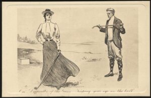 James Henderson - 'One difficulty of the game Vintage Golf Postcard #152' (C1900's) - Unposted