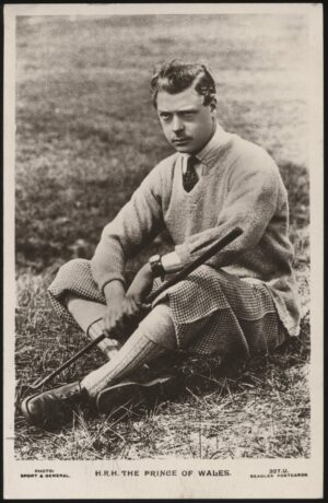 Beagles - 'HRH The Prince of Wales #327U' (1929) - Used Golf Postcard