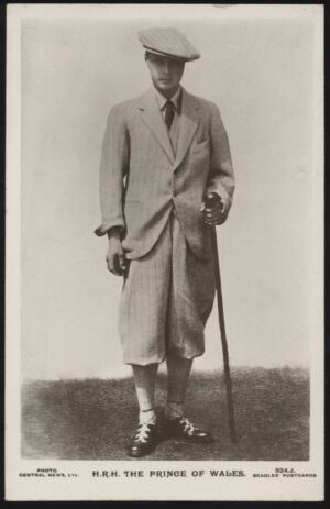 Beagles - 'HRH The Prince of Wales at St Andrews Golf Postcard #324J' (1929) - Unposted