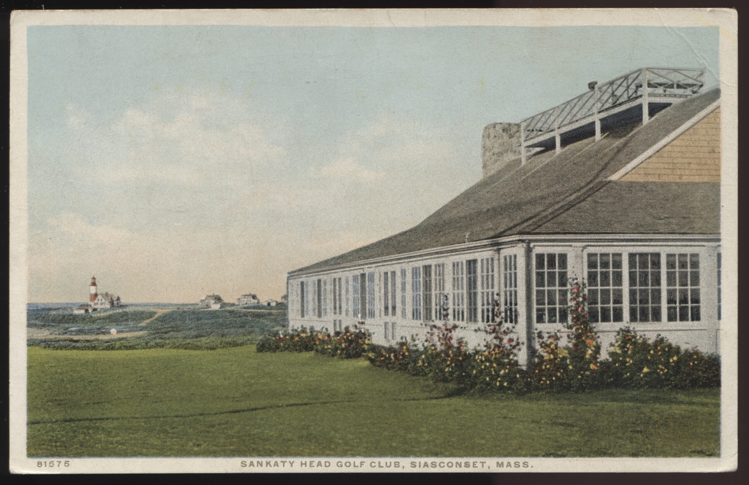 Phostint - 'Sankaty Head Golf Club Siasconset Mass.' () - Used Golf Postcard Phostint - 'Sankaty Head Golf Club Siasconset Mass.' () - Used Golf Postcard