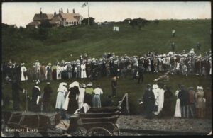 Real Photo - 'Massey v JH Taylor Seacroft Links ' (c1907) - Unused Postcard