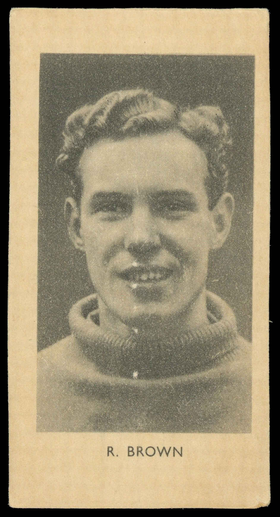 Phillips (Godfrey) - 'Sports Sliders - Footballers S2' (1950) - R. Brown (Manchester United) Phillips (Godfrey) - 'Sports Sliders - Footballers S2' (1950) - R. Brown (Manchester United)
