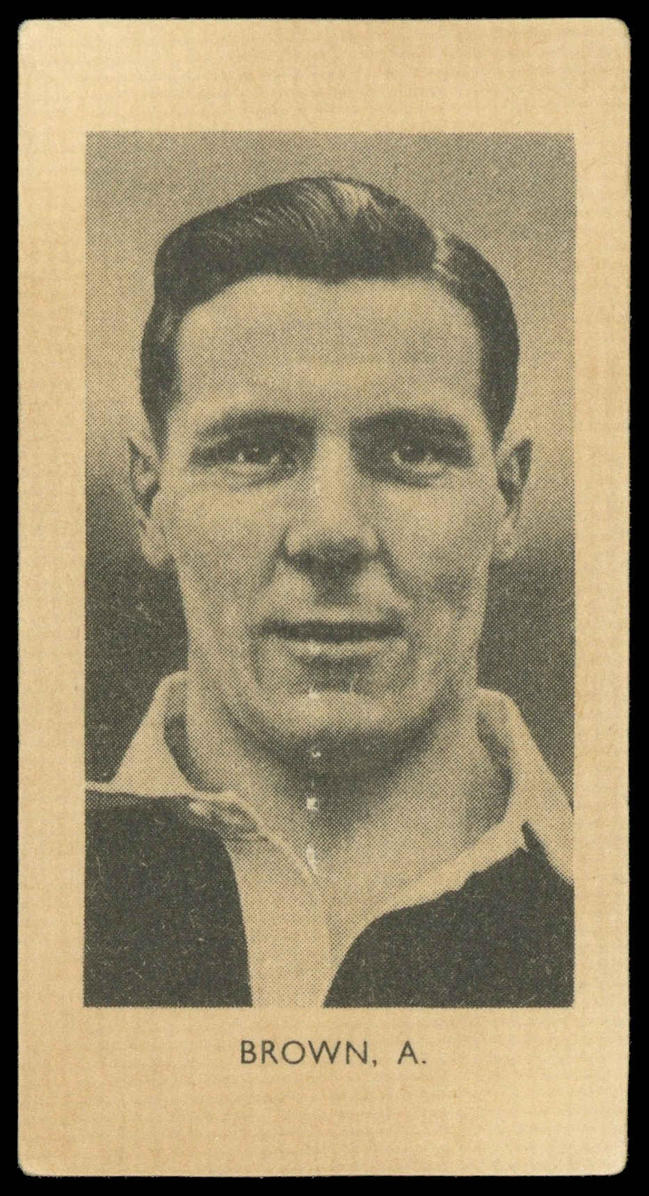 Phillips (Godfrey) - 'Sports Sliders - Footballers S3' (1951) - A. Brown (Blackpool) Phillips (Godfrey) - 'Sports Sliders - Footballers S3' (1951) - A. Brown (Blackpool)