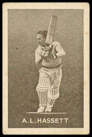 Griffiths Bros - 'Cricketers (Black Crows)' (1937) - A.L. Hassett Griffiths Bros - 'Cricketers (Black Crows)' (1937) - A.L. Hassett