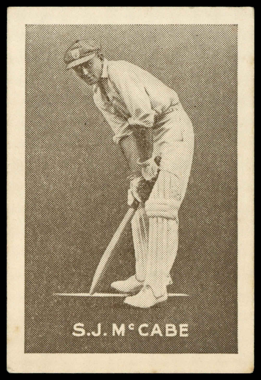 Griffiths Bros - 'Cricketers (Cruising Toffee)' (1937) - S.J. McCabe Griffiths Bros - 'Cricketers (Cruising Toffee)' (1937) - S.J. McCabe