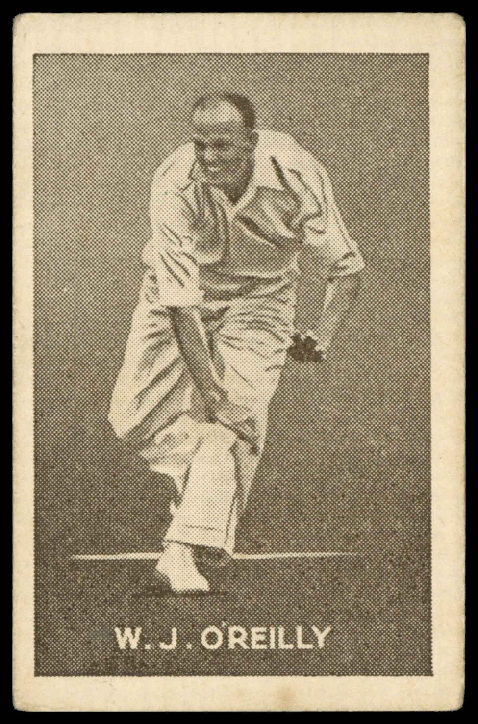 Griffiths Bros - 'Cricketers (Cruising Toffee)' (1937) - W.J. O'Reilly Griffiths Bros - 'Cricketers (Cruising Toffee)' (1937) - W.J. O'Reilly
