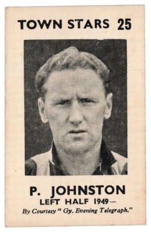Grimsby Evening Telegraph - 'Town Stars' (1952) - P. Johnston (Left Half 1949-) Grimsby Evening Telegraph - 'Town Stars' (1952) - P. Johnston (Left Half 1949-)