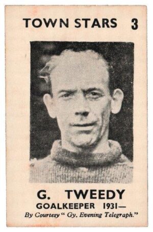 Grimsby Evening Telegraph - 'Town Stars' (1952) - G. Tweedy (Goalkeeper 1931-) Grimsby Evening Telegraph - 'Town Stars' (1952) - G. Tweedy (Goalkeeper 1931-)