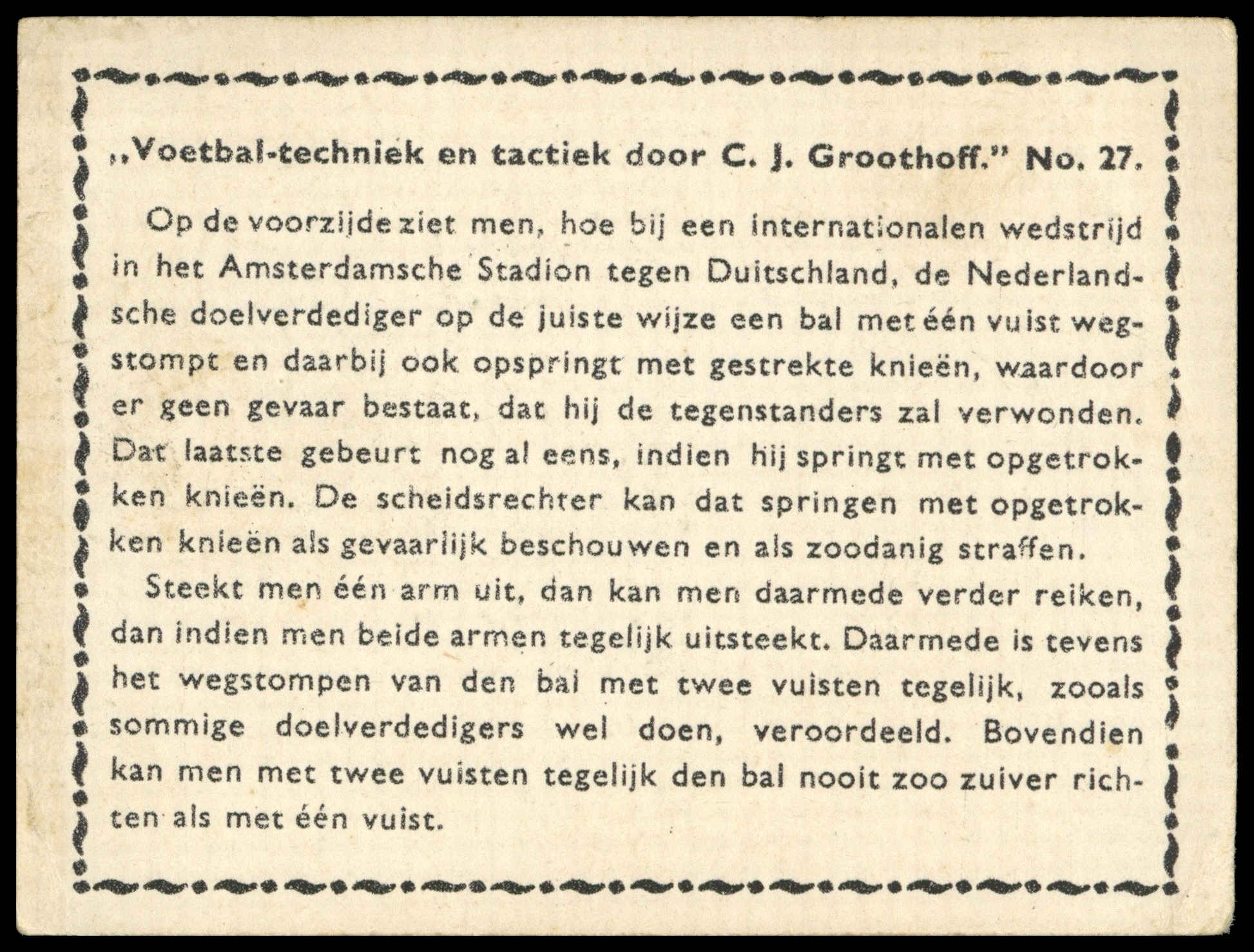 Groothoff (Phillips) - 'Football' (1932) - 0 Groothoff (Phillips) - 'Football' (1932) - 0