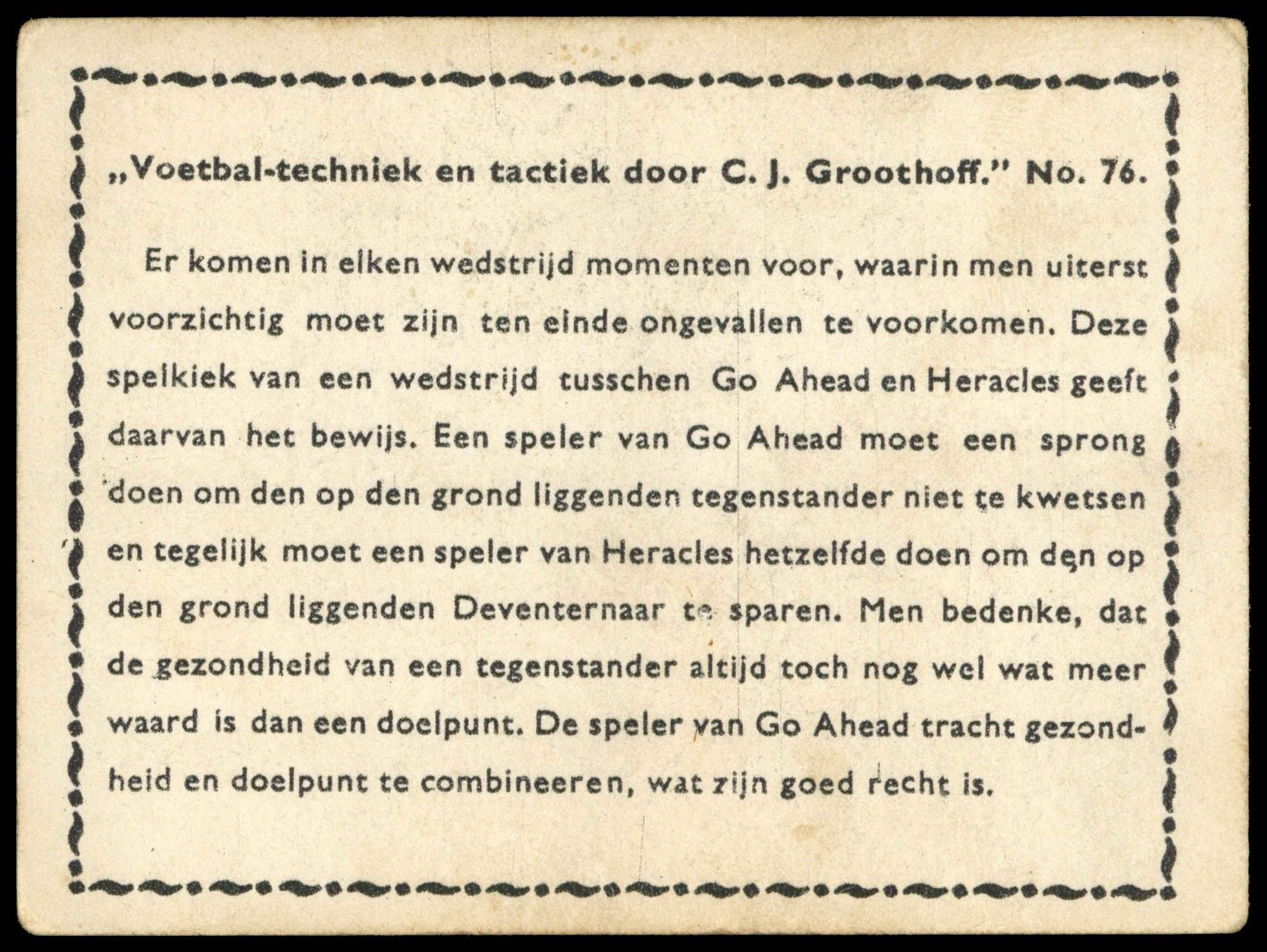 Groothoff (Phillips) - 'Football' (1932) - 0 Groothoff (Phillips) - 'Football' (1932) - 0