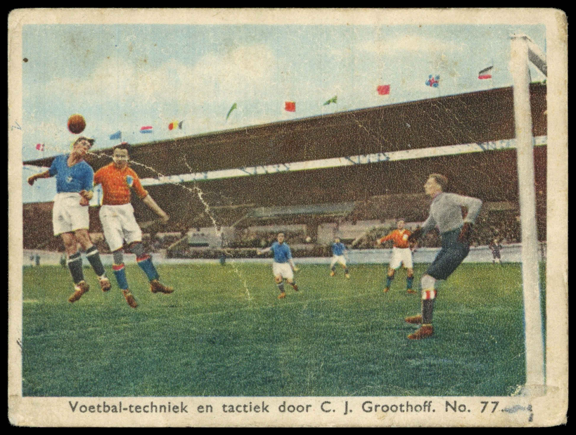 Groothoff Phillips Football 1932 Netherlands V Italy CardHawk