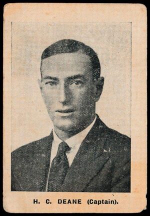 Hartley's - 'South African English Cricket Tour 1929' (1929) - H.C. Deane (Transvaal)