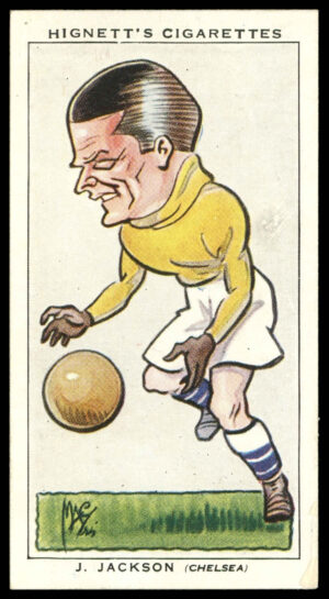Hignett - 'Football Caricatures' (1935) - #24 - J. Jackson (Chelsea) Hignett - 'Football Caricatures' (1935) - #24 - J. Jackson (Chelsea)