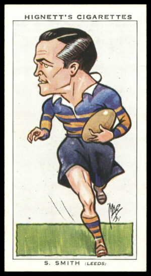 Hignett - 'Football Caricatures' (1935) - #48 - S. Smith (Leeds)
