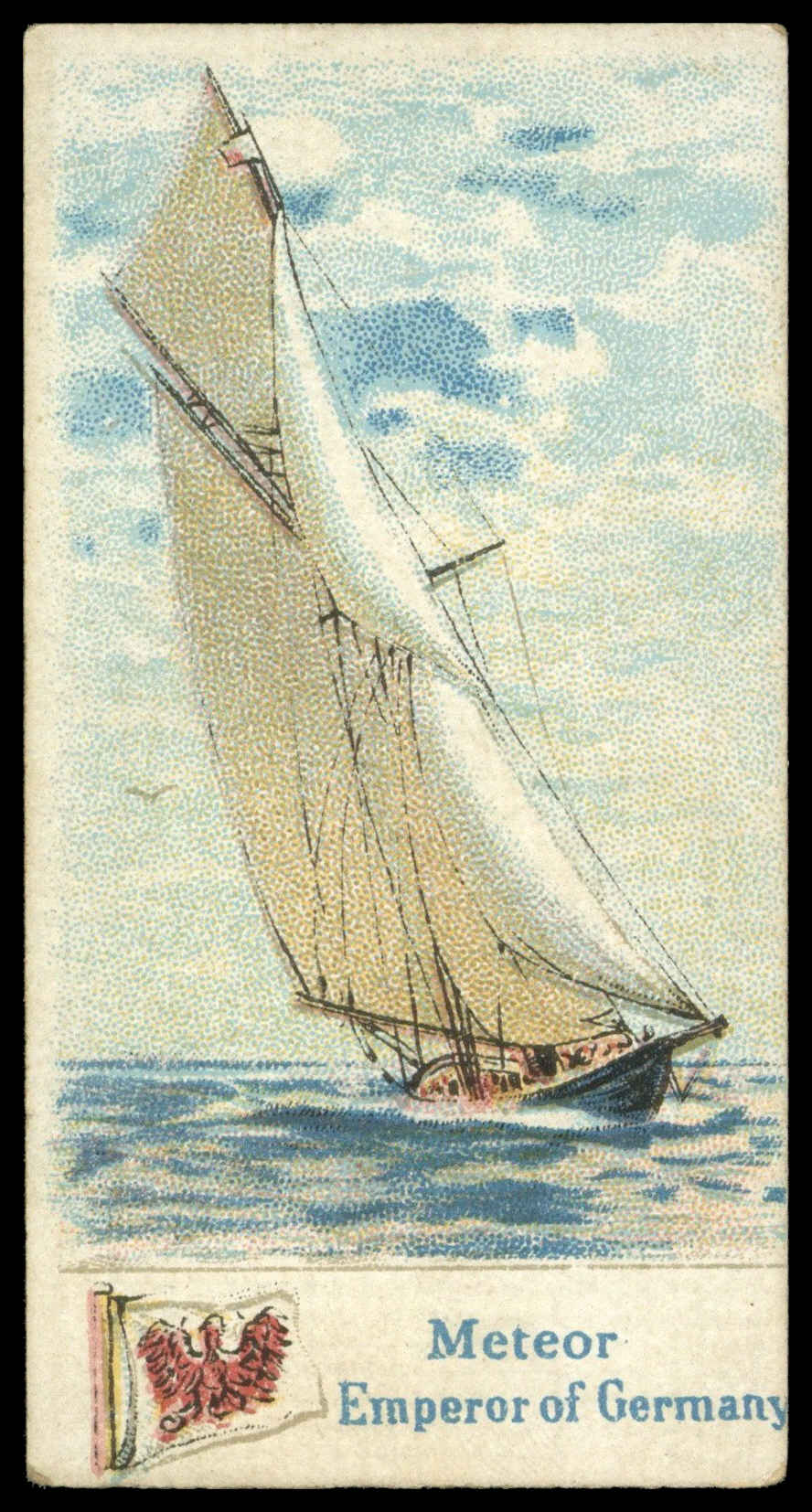 Hignett - 'Yachts (Black/White)' (1902) - #9 - Meteor (Emperor of Germany) Hignett - 'Yachts (Black/White)' (1902) - #9 - Meteor (Emperor of Germany)