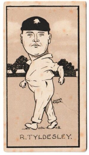 Hill (R&J) - 'Caricatures of Famous Cricketers (S)' (1926) - Card #40 - Richard Tyldesley (Lancs)