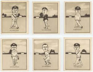 Hill (R&J) - 'Caricatures of Famous Cricketers (L)' (1926) - Complete Set