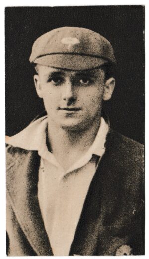 Hill (R&J) - 'Famous Cricketers' (1923) - Card #38 - G. Macauley (Yorkshire) Hill (R&J) - 'Famous Cricketers' (1923) - Card #38 - G. Macauley (Yorkshire)