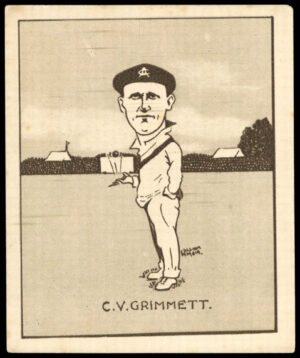 Hill (R&J) - 'Caricatures of Famous Cricketers (L)' (1926) - C.V. Grimmett (South Australia)