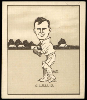 Hill (R&J) - 'Caricatures of Famous Cricketers (L)' (1926) - J. Ellis (Victoria)