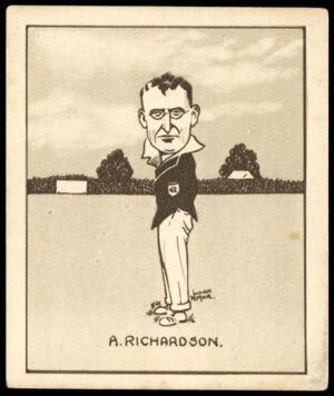 Hill (R&J) - 'Caricatures of Famous Cricketers (L)' (1926) - W.M. Woodfull (Victoria)