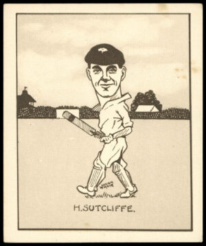 Hill (R&J) - 'Caricatures of Famous Cricketers (L)' (1926) - H. Sutcliffe (Yorkshire)