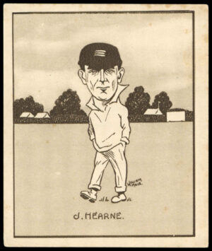 Hill (R&J) - 'Caricatures of Famous Cricketers (L)' (1926) - J.W. Hearne (Middlesex)
