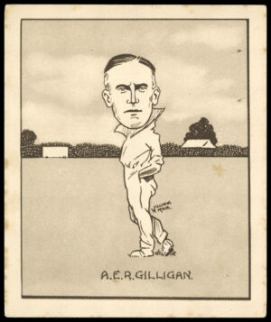 Hill (R&J) - 'Caricatures of Famous Cricketers (L)' (1926) - A.E.R. Gilligan (Sussex)