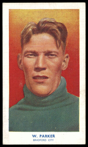 Hill (R&J) - 'Famous Footballers (51-75)' (1939) - W. Parker (Bradford City) Hill (R&J) - 'Famous Footballers (51-75)' (1939) - W. Parker (Bradford City)