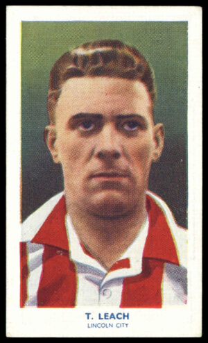 Hill (R&J) - 'Famous Footballers (51-75)' (1939) - T. Leach (Lincoln City)