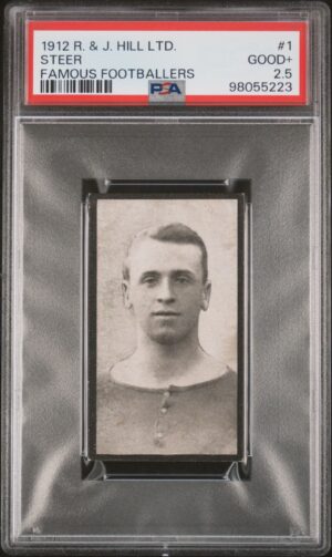Hill (R&J) - 'Famous Footballers (1912)' (1912)  - Steer (Chelsea) **PSA2.5**