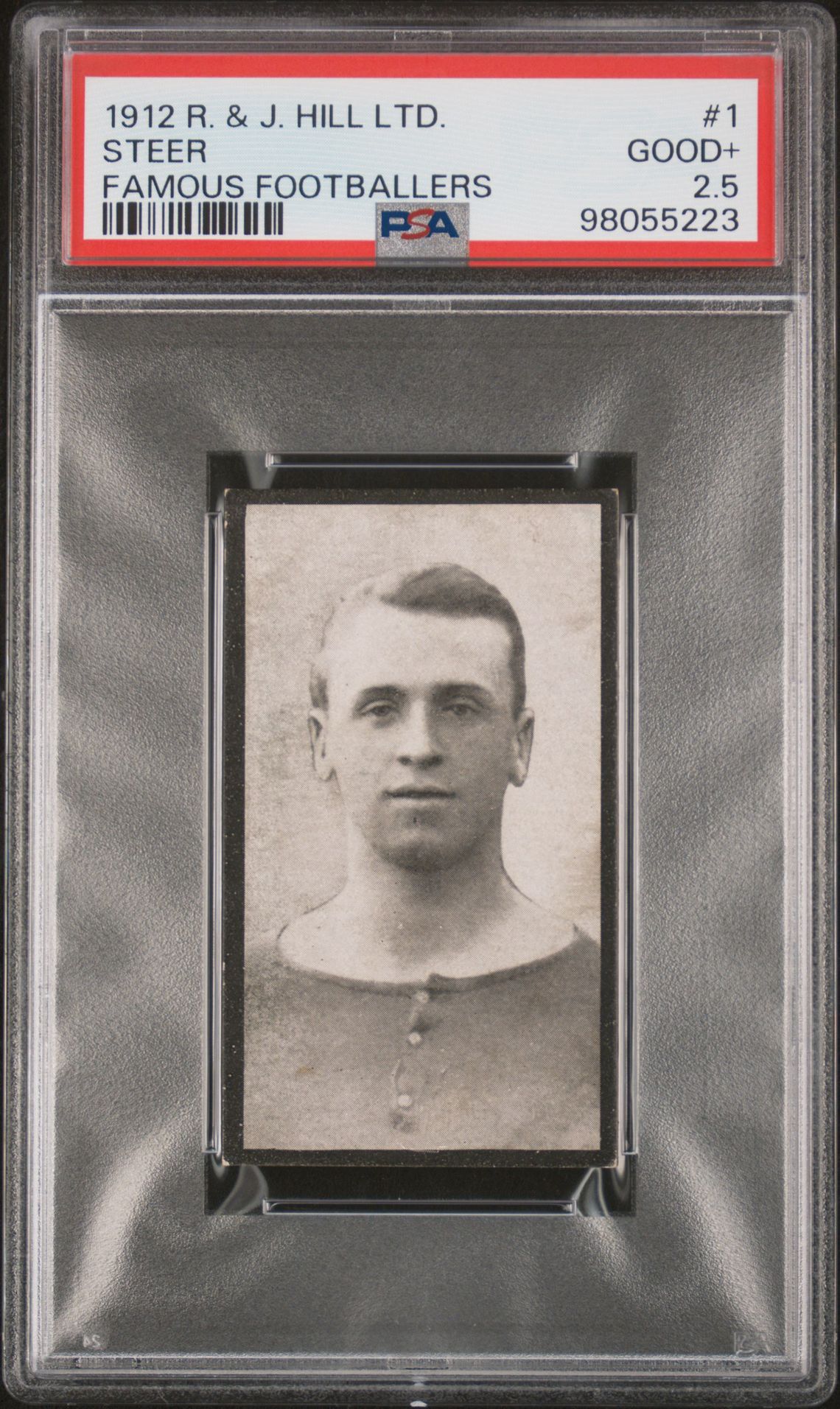 Hill (R&J) - 'Famous Footballers (1912)' (1912) - Steer (Chelsea) **PSA2.5** Hill (R&J) - 'Famous Footballers (1912)' (1912) - Steer (Chelsea) **PSA2.5**