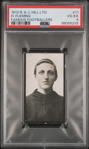 Hill (R&J) - 'Famous Footballers (1912)' (1912) - H. Fleming (Swindon Town) **PSA4** Hill (R&J) - 'Famous Footballers (1912)' (1912) - H. Fleming (Swindon Town) **PSA4**