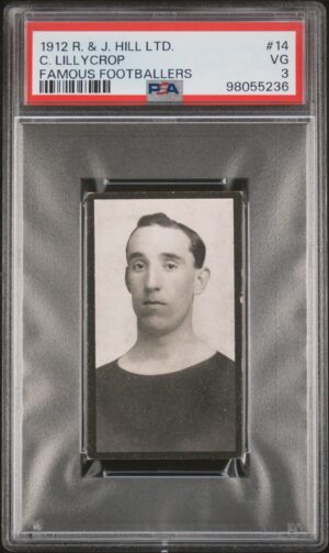 Hill (R&J) - 'Famous Footballers (1912)' (1912) - C. Lillycrop (Barnsley) **PSA3** Hill (R&J) - 'Famous Footballers (1912)' (1912) - C. Lillycrop (Barnsley) **PSA3**
