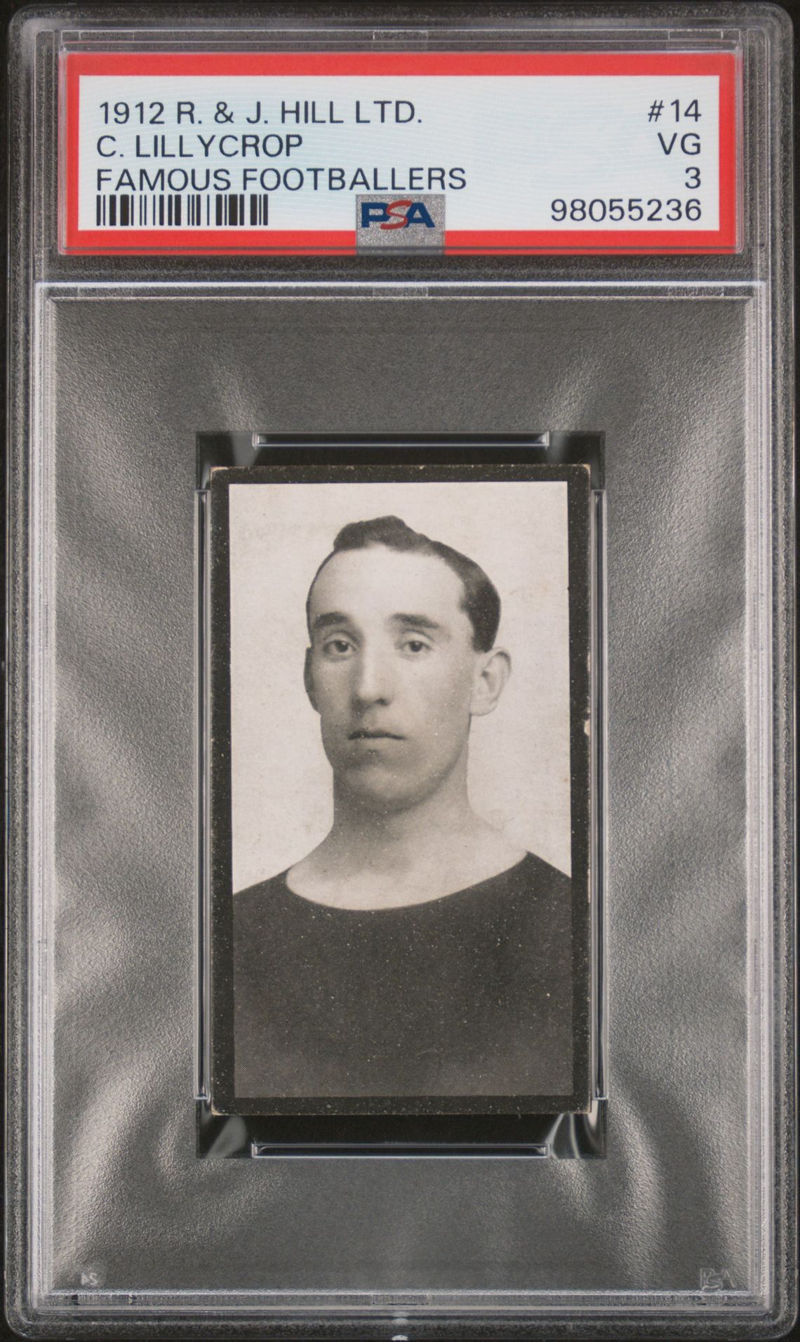 Hill (R&J) - 'Famous Footballers (1912)' (1912) - C. Lillycrop (Barnsley) **PSA3** Hill (R&J) - 'Famous Footballers (1912)' (1912) - C. Lillycrop (Barnsley) **PSA3**
