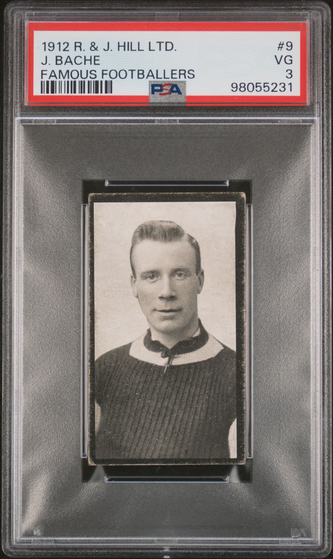 Hill (R&J) - 'Famous Footballers (1912)' (1912) - J. Bache (Aston Villa) **PSA3** Hill (R&J) - 'Famous Footballers (1912)' (1912) - J. Bache (Aston Villa) **PSA3**