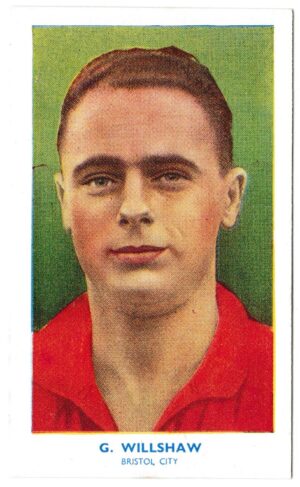 Hill (R&J) - 'Famous Footballers' (1939) - Card #10 - George Wilshaw (Bristol City)