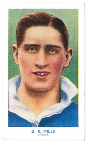 Hill (R&J) - 'Famous Footballers' (1939) - Card #15 - Robert George Mills (Chelsea)
