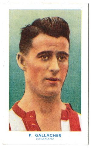 Hill (R&J) - 'Famous Footballers' (1939) - Card #21 - Patrick Gallacher (Sunderland)