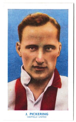 Hill (R&J) - 'Famous Footballers' (1939) - Card #26 - Jack Pickering (Sheffield United)