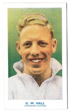 Hill (R&J) - 'Famous Footballers' (1939) - Card #28 - George William Hall (Tottenham Hotspur)