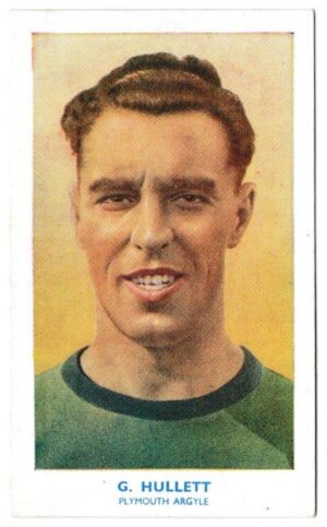 Hill (R&J) - 'Famous Footballers' (1939) - Card #30 - G. Hullett (Plymouth Argyle)