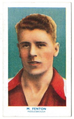 Hill (R&J) - 'Famous Footballers' (1939) - Card #31 - Michael Fenton (Middlesbrough)