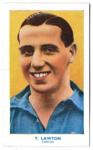 Hill (R&J) - 'Famous Footballers' (1939) - Card #37 - Thomas Lawton (Everton)