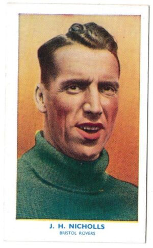 Hill (R&J) - 'Famous Footballers' (1939) - Card #40 - John Henry Nicholls (Bristol Rovers)