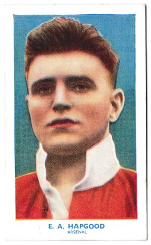 Hill (R&J) - 'Famous Footballers' (1939) - Card #6 - Albert Idris Hapgood (Arsenal)