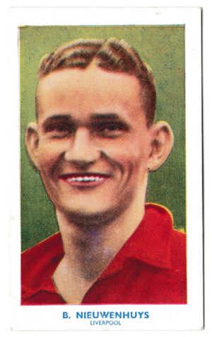 Hill (R&J) - 'Famous Footballers' (1939) - Card #8 - Berry Nieuwenhuys (Liverpool)