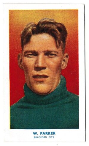 Hill (R&J) - 'Famous Footballers' (1939) - Card #69 - W. Parker (Bradford City)