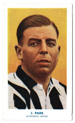 Hill (R&J) - 'Famous Footballers' (1939) - Card #73 - J. Park (Newcastle United)